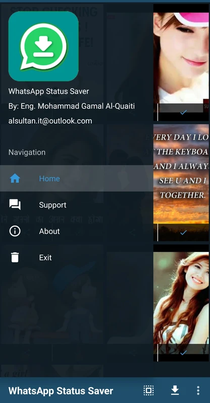 لقطة شاشة 1 من WhatsApp Status Saver
