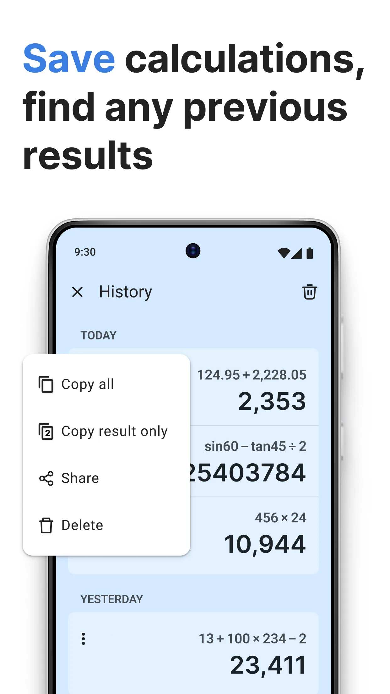 لقطة شاشة 6 من Calculator Plus with History