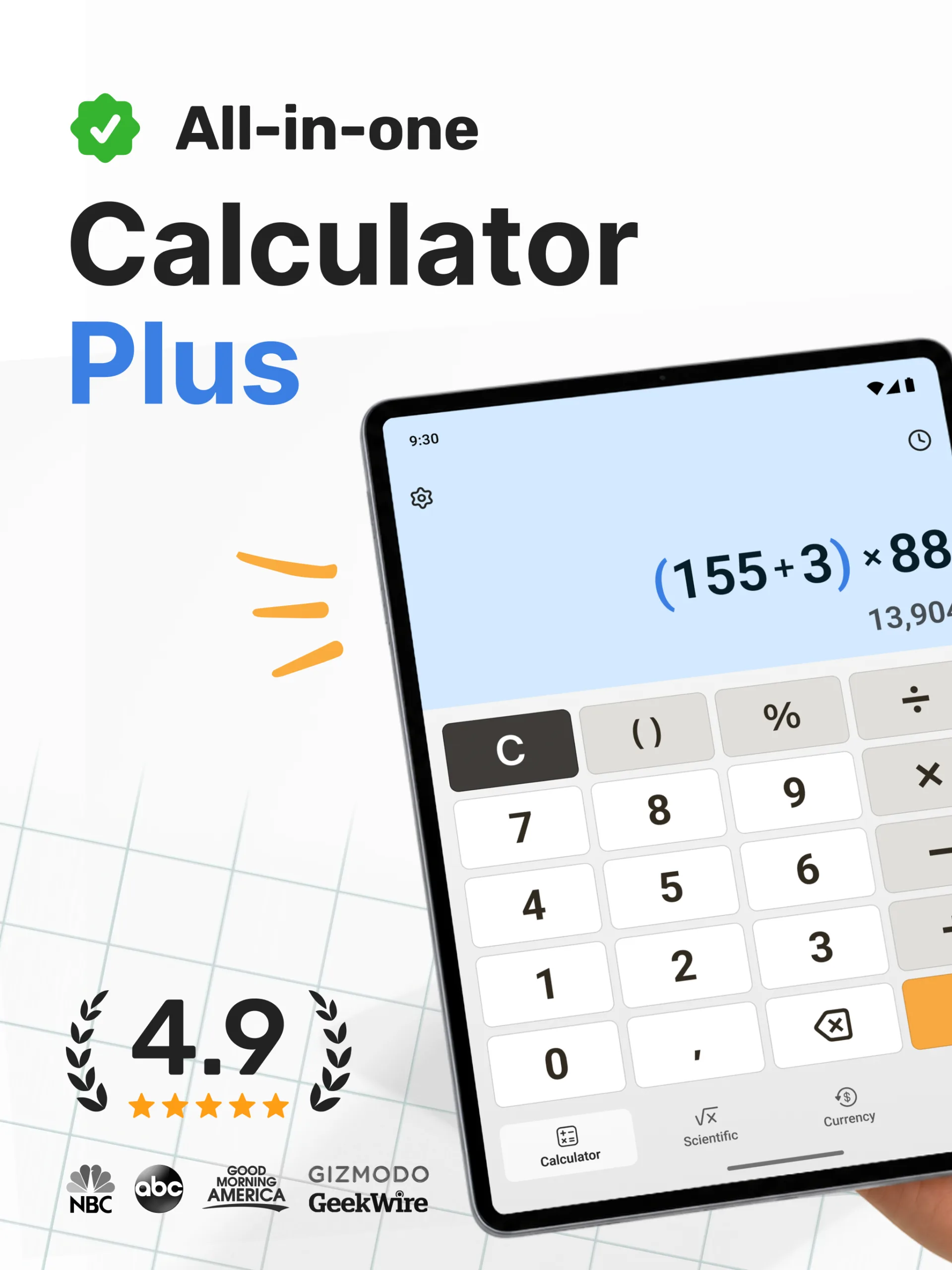 لقطة شاشة 9 من Calculator Plus with History