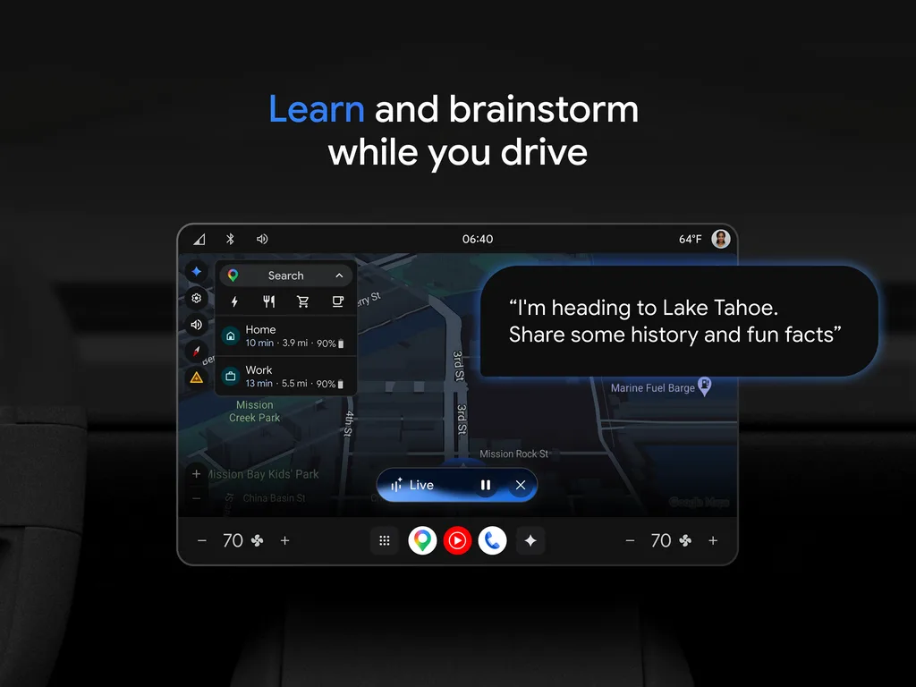 لقطة شاشة 7 من Google Gemini – in the car (Android Automotive)