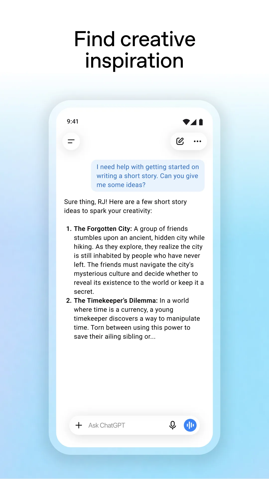 لقطة شاشة 7 من ChatGPT