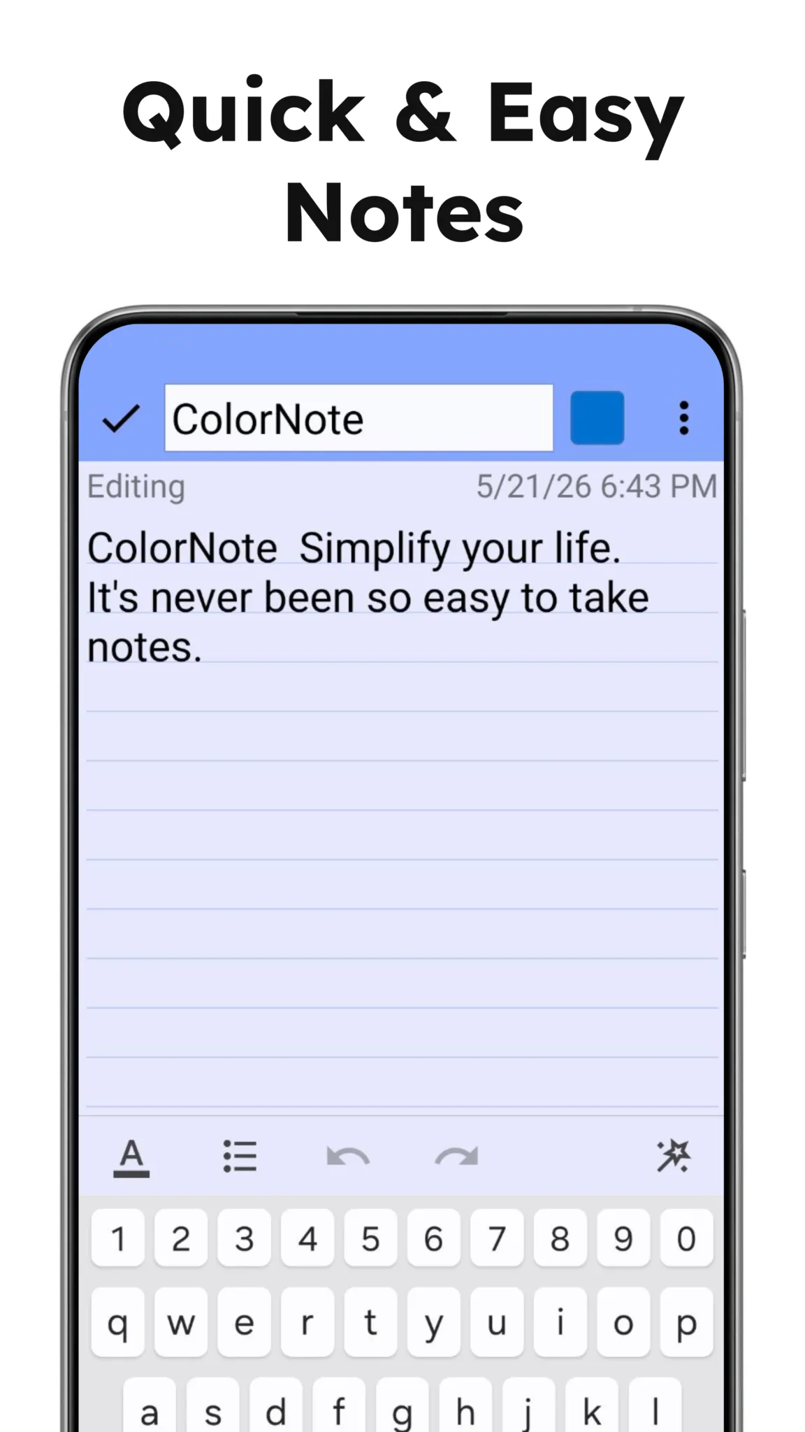 لقطة شاشة 3 من ColorNote Notepad Notes