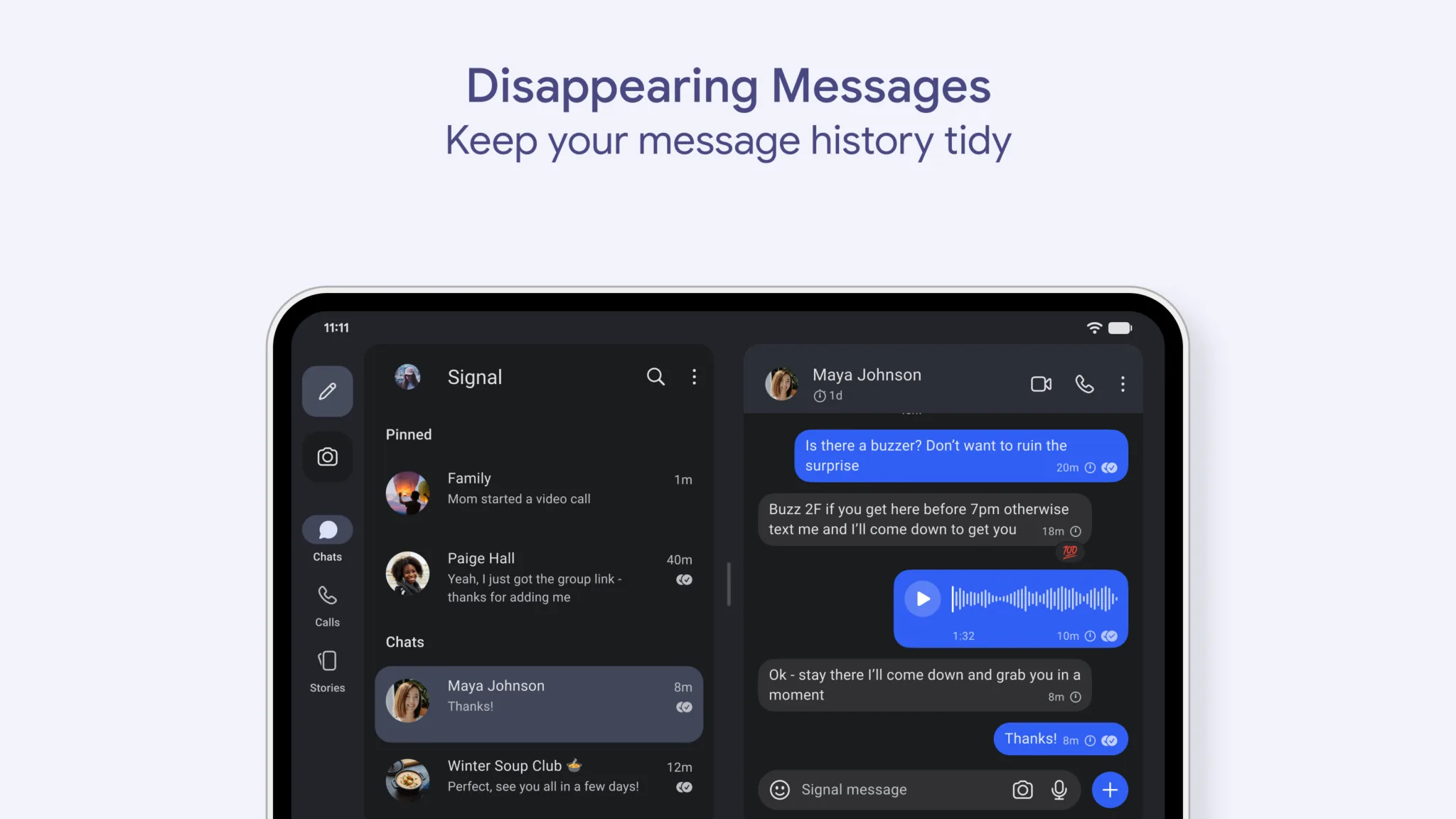 لقطة شاشة 9 من Signal Private Messenger